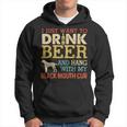 Black Mouth Cur Dad Drink Beer Hang With Dog Funny Vintage Hoodie
