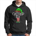 Cat Dad Elf Group Matching Family Christmas Gift Daddy Men Men Hoodie Graphic Print Hooded Sweatshirt