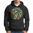 Christmas Basketball Ball Santa Hat Xmas Sport Polka Dot Day V5 Men Hoodie Graphic Print Hooded Sweatshirt