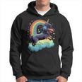 Dachshund Unicorn On Rainbow Unicorn Dachshund Hoodie