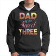 Dad Of The Sweet Three 3Rd Birthday Girl Ice Cream Party Hoodie