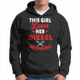 Diesel Mechanic Gifts Wife Girlfriend Design On Back Hoodie