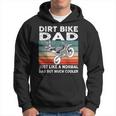 Dirtbike Motocross Dirt Bike Dad Mx Vintage Hoodie