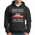 Drifting Through The Snow Ugly Christmas Sweater Hoodie