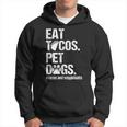 Eat Tacos Pet Dogs Tacos And Wigglebutts Retro Hoodie