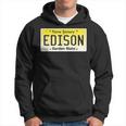 Edison New Jersey Nj License Plate Home Town Graphic Hoodie