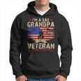 Fathers Day Veterans Day Im A Dad Grandpa And A Veteran Hoodie