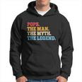 Funny Father Dad & Grandpa Pops The Man The Myth Tee Hoodie