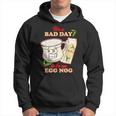 Funny Its A Bad Day To Be An Egg Nog Family Christmas Pajama Men Hoodie Graphic Print Hooded Sweatshirt