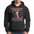 Funny Santa Joe Biden Merry Easter Ugly Christmas Men Women Men Hoodie Graphic Print Hooded Sweatshirt