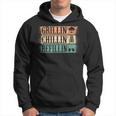 Funny Vintage Grill Dad - Grilling Chilling Refilling Hoodie