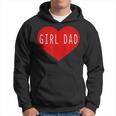 Girl Dad Heart Fathers Day Vintage Retro Hoodie