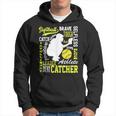 Girls Softball Catcher Great For Ns Traits Of A Catcher Hoodie