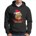 Happy Holidays With Cheese Shirt Cheeseburger Hamburger V2 Hoodie