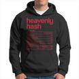 Heavenly Hash Nutrition Facts Funny Thanksgiving Christmas Men Hoodie Graphic Print Hooded Sweatshirt