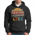 Herren Vintage Der Mann Mythos Die Legende 1955 68 Geburtstag Hoodie