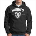 Hughes Shield Last Name Crest Matching Reunion Men Hoodie