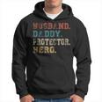 Husband Daddy Protector Hero Fathers Day Gift Dad Son V2 Hoodie