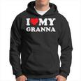 I Love My Granna Heart Hoodie
