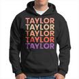 I Love Taylor Funny First Name Vintage Taylor Hoodie