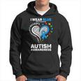 I Wear Blue For My Daughter Autism Mom Dad Autism Awareness Hoodie