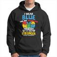 I Wear Blue For My Grandson Autism Awareness Grandparents Hoodie
