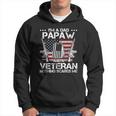 Im A Dad Papaw And A Veteran Nothing Scares Me Father Day Hoodie