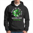 In March We Wear Green Cerebral Palsy Cp Awareness Sunflower Hoodie