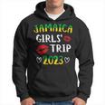Jamaica 2023 Girls Trip With Jamaican Flag And Kiss Hoodie