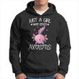 Just A Girl Who Loves Axolotls Kawaii Axolotls Lover Girls Hoodie