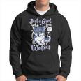 Just A Girl Who Loves Wolves Cute Wolf Lover Gift Hoodie