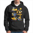Kids Construction Vehicles Collage Hoodie