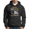 Klaus Sohn Gottes Hoodie, Narbenzitat & Ritter-Motiv Tee