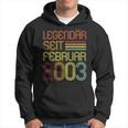 Legendär Seit Februar 2003 Geschenk 20 Geburtstag Hoodie