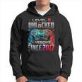 Level 6 Unlocked Awesome Since 2017 6Th Birthday Gaming Hoodie