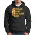 Lion Dad Funny Husband Daddy Protector Hero Fathers Day Hoodie