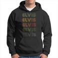 Love Heart-Elvis -Grunge Vintage-Style Black-Elvis Hoodie