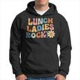 Lunch Ladies Rock - Retro Lunch Ladies Squad Cafeteria Crew Hoodie