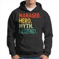 Manager Held Mythos Legende Retro Vintage Manager Hoodie