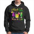 Mardi Gras Drinking Team Carnival Fat Tuesday Lime Cocktail Hoodie