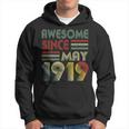 May 1919Shirt 100 Years Old 100Th Birthday Decorations Hoodie