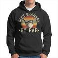 Mens Best Grandpa By Par Golfer Golfing Ball And Club Sport Men Hoodie Graphic Print Hooded Sweatshirt