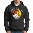 Mens Dad Of Ballers Funny Softball Volleyball Basketball Dad Hoodie