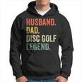 Mens Disc Golf Funny Husband Dad Legend Vintage Frisbee Sport Hoodie