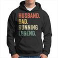 Mens Funny Runner Husband Dad Running Legend Vintage Hoodie