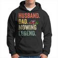 Mens Husband Dad Mowing Legend Lawn Care Gardener Father Funny V2 Hoodie