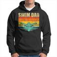 Mens Vintage Style Swimming Lover Swimmer Swim Dad Fathers Day Hoodie