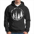 Minimalist Tree Design Forest Outdoors And Nature Graphic Hoodie