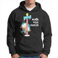 North Pole Dancer Penguin Funny Christmas Men Hoodie Graphic Print Hooded Sweatshirt