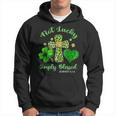 Not Lucky Simply Blessed Leopard Cross Shamrock St Patrick Hoodie